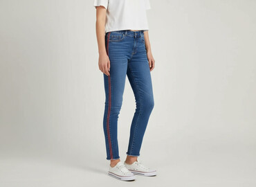 jeansy damskie z lampasami: House of Denim, Jeans for women, size S