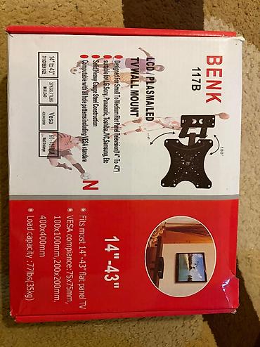 Kronşteynlər: BENK 117B – LCD/Plazma/LED TV üçün divar asqısı - Ekran ölçüsü — 2