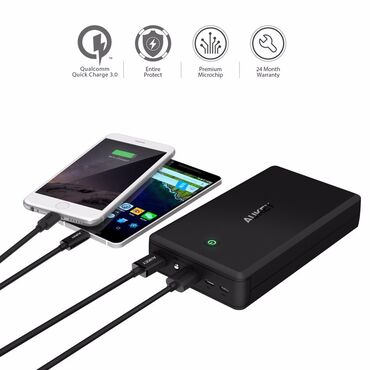balaca telefonlar qiymeti: Aukey powerbank 30.000mah Kiçik çatı var, qüsursuz işləyir, qiymət
