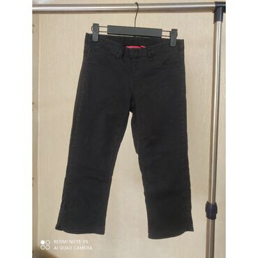 брюки клещ: Джинсы и брюки, цвет - Черный, Б/у