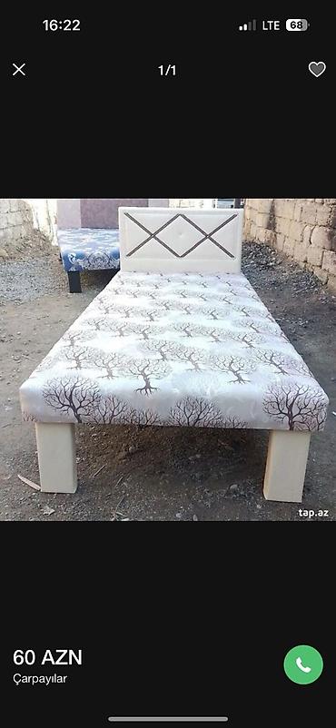 Çarpayılar: Yeni, Təknəfərlik çarpayı, Bazasız, Matras ilə, Siyirməsiz — 12