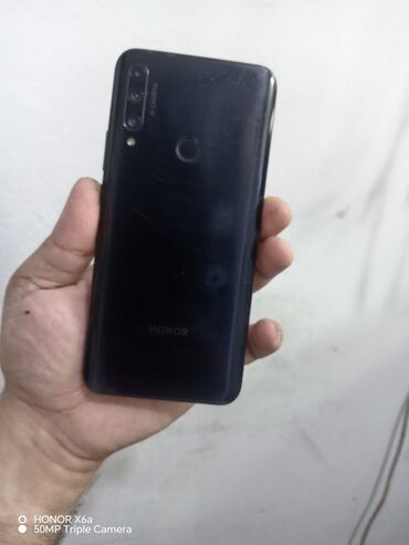 sumqayit telekom: Honor 9X, 128 GB, rəng - Qara, Zəmanət, Düyməli, Sensor