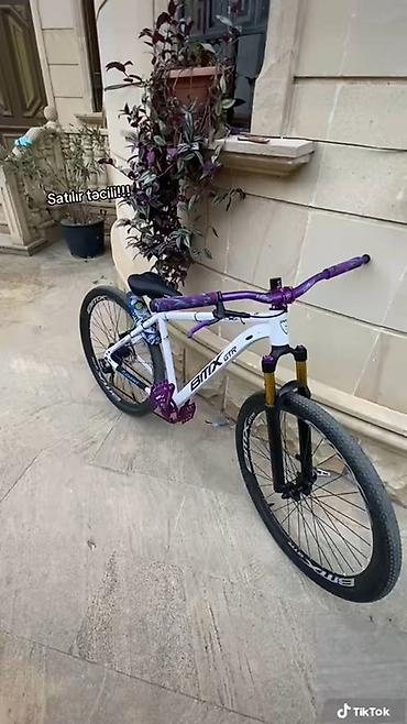 bmx velosiped: BMX GTR velosiped - Çərçivə: Alüminium BMX GTR, ağ rəng - Sükan və — 1