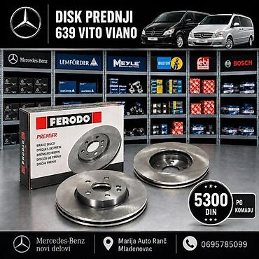 Kočioni diskovi: DISKOVI MERCEDES VITO 639 PREDNJI I ZADNJI 5GOD | Diskovi mercedes — 1