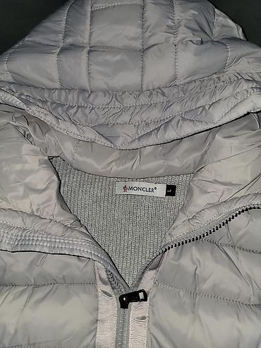 Верхняя одежда: Moncler – кардиган, серый цвет. Продаю потому что размер не подошёл — 3