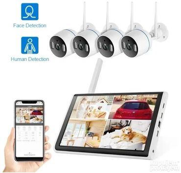 opi lampa za nokte: Set kamera za video nadzor bezicni set 4 kamere wifi ip Set WIFI