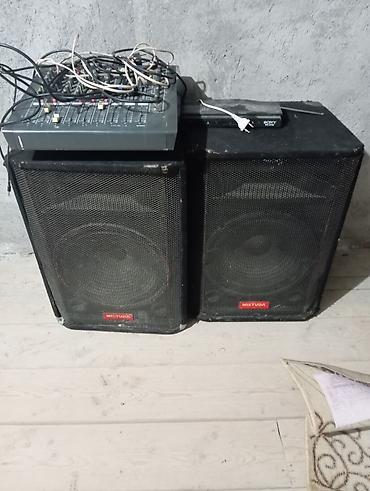 ət çəkən maşın: Səs sistemi komplekti satılır. Dəstə 2 ədəd MISTUBA akustik kolonka və — 2