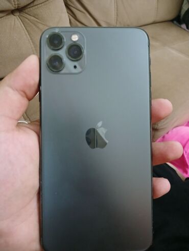 iphone arxa şüşə: IPhone 11 Pro Max, Space Gray, Face ID