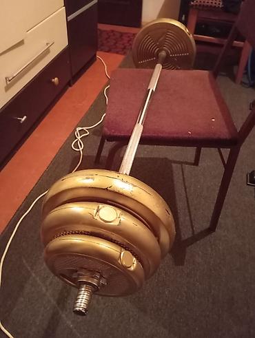 Ştanqlar və ştanq diskləri: Ştanq, Çəki: 22 kq, Yeni — 7