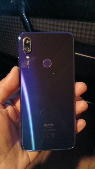 xiaomi note 10 ultra: Xiaomi Redmi Note 7, 128 GB, rəng - Göy, 
 Sensor, İki sim kartlı, Face ID