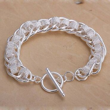 silver 925 cena: Multi-layered bracelet, Material: Silver