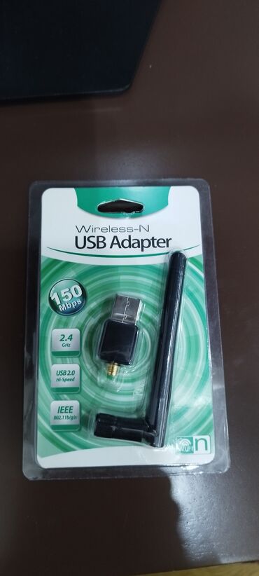 продаётся ноутбук запечатанный абсолютно новый привозной из америки: PC üçün USB internet adapter təzədir işləməyib Компьютерный адаптер
