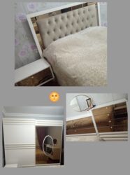 химчистка мебели: Двуспальная кровать, Шкаф, Трюмо, 2 тумбы, Б/у