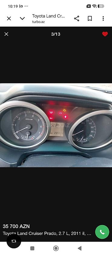 prado sukan: Toyota Land Cruiser Prado: 2.7 l | 2011 il Ofrouder/SUV — 6