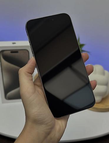 15 pro ma: IPhone 15 Pro Max, Новый, 256 ГБ, Natural Titanium, Защитное стекло, Чехол, Коробка, 88 % — 6