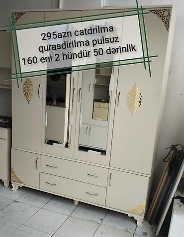 dolab kupe: 4qapi dolablar 235azn 145azn başlayan qiymətlər Modelə görə qiymət — 3