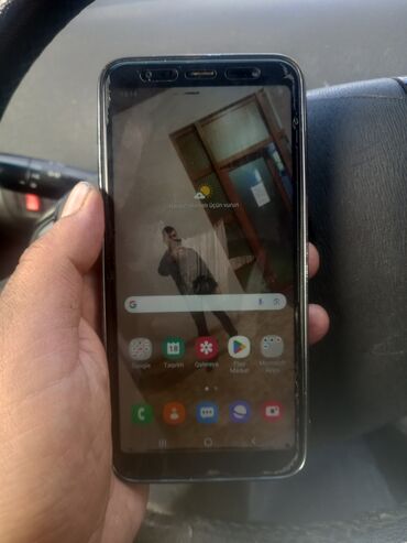 telefon samsung a40: Samsung Galaxy J6 Plus, 64 GB, rəng - Qara, İki sim kartlı, Zəmanət, Barmaq izi