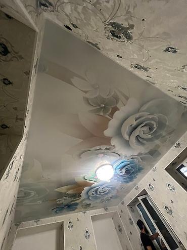 Натяжной потолок: Натяжные потолок под заказ любою фигура монтаж демонтаж замер — 2