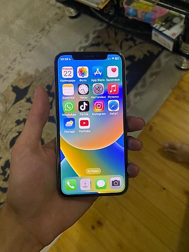 IPhone X, Gümüşü, Simsiz şarj — 1