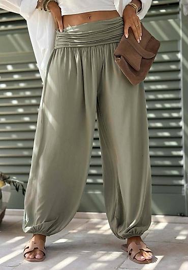 Pantalone: Ženske pantalone harema kroja – lagane i lepršave - Model: široke — 6