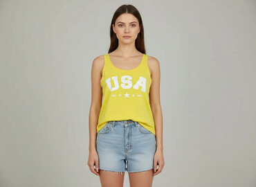 sleveless t shirty: Women's blouse, size S