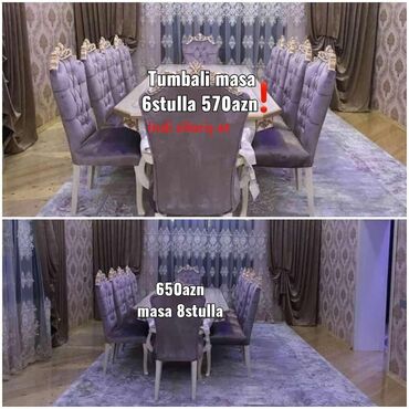 Dolablar: Qonaq otağı üçün, Yeni, 6 stul