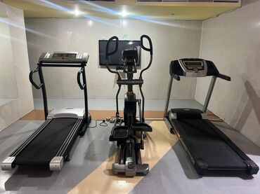 qaçış trenajor: Fitnes avadanlıqları paketi Təsvir: - 2 ədəd qaçış trenajoru: geniş