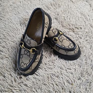 Мокасины и лоферы: Лоферы, 38, Gucci, Б/у, цвет - Коричневый, Самовывоз, Бесплатная доставка, Платная доставка — 2