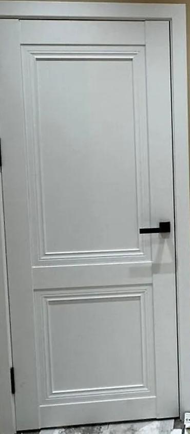 двери между комнаты: Межкомнатная дверь, Новый, Глухие, Одностворчатая, Деревянная, Распашная, цвет - Белый — 3