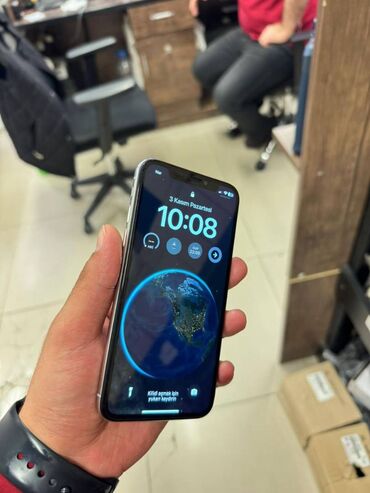 iphone x platasi: IPhone X, 64 GB, Jet Black, Simsiz şarj