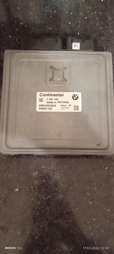 Ehtiyat hissələri: BMW DME idarəetmə bloku – Continental MSV80.0 Texniki məlumat: - — 3