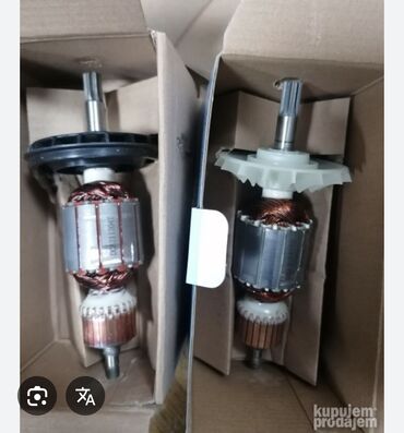 Auto delovi: Rotor elektromotora sa bakarnim namotajima i plastičnim ventilatorom — 3