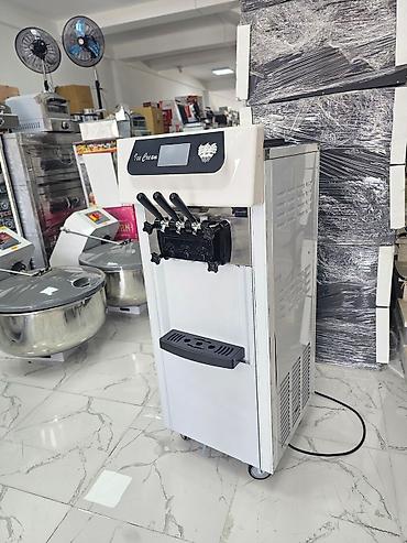 Dondurma aparatları: Dondurma aparatı 3 rəngli Yumşaq Dondurma Maşını ✅️ Stolüstü model — 2