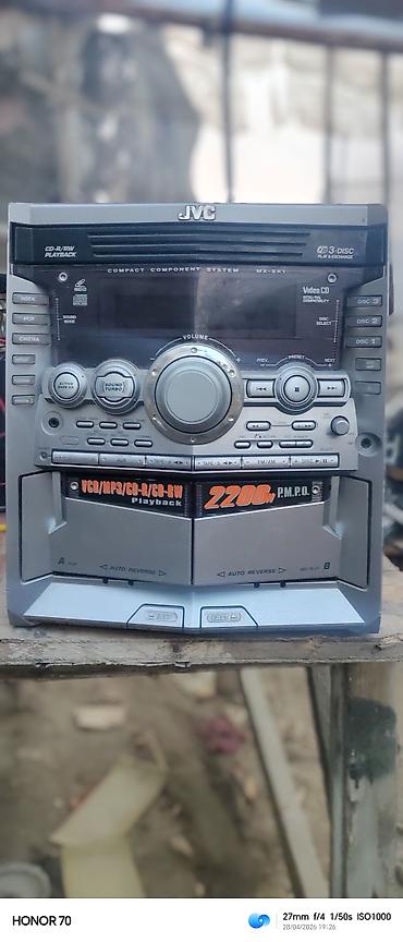 Audio: JVC MX-SK1 kompakt komponent sistem Xüsusiyyətlər: - 3-Discli Play — 1