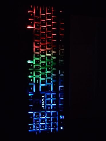 usb hard disk: T-WOLF RGB arxa işıqlı klaviatura - Tam ölçülü (numpadlı) masaüstü — 1