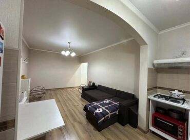 квартиры в канте продажа: 1 бөлмө, 43 кв. м, Жеке план, 9 кабат, Евроремонт