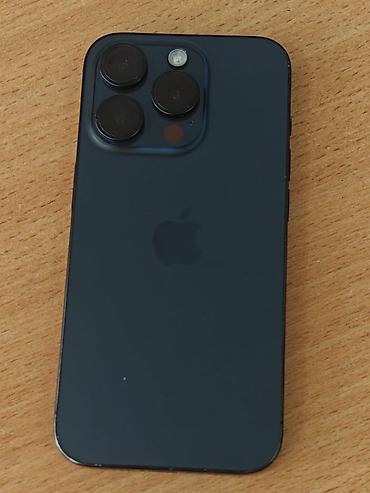 IPhone 15 Pro, Б/у, 128 ГБ, Blue Titanium, Чехол, 85 %