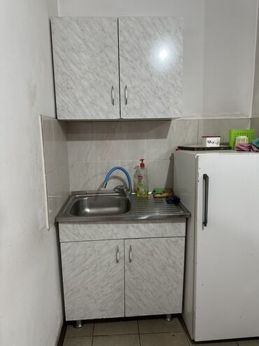 кухонные шкафы навесные: Ашкана гарнитуру, түсү - Ак, Жыгач