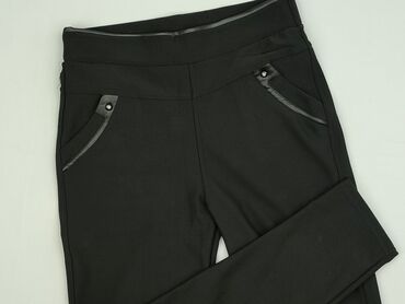legginsy lateksowe push up: Leggings, Material trousers for women, size S