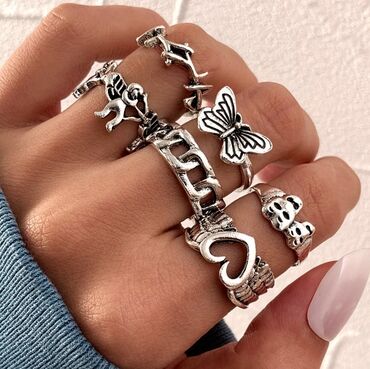 Prstenje: Set prstenja tibetansko srebro 1200 din — 10