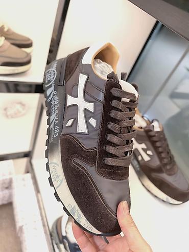 Кроссовки и спортивная обувь: Premiata Мужские-Женские кроссовки в ретро-стиле с массивной подошвой — 27