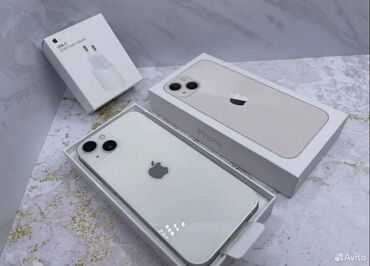Apple iPhone: IPhone 13, Б/у, 128 ГБ, Белый, Коробка, 100 %