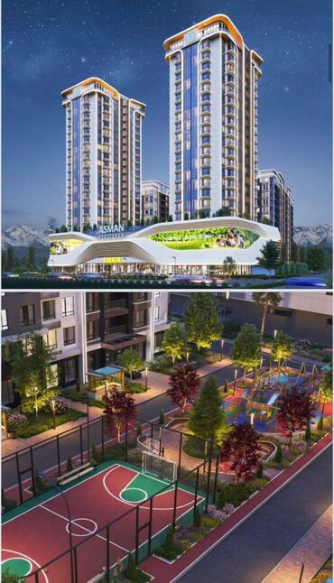 продажа домов в кыргызстане: 2 комнаты, 68 м², Элитка, 7 этаж, ПСО (под самоотделку)