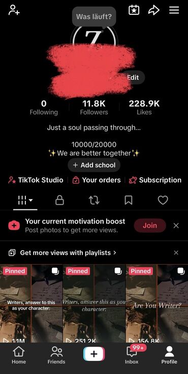бизнес партнер бишкек: Amerika konumunda olan tiktok hesabi 11.8k aktif takipcisi var, atilan
