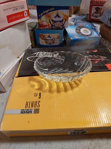 Şəkər qabları: Qızılı naxışlı porcelan dəst parçaları - Material: incə porselen - — 10