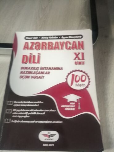 Digər kitablar və jurnallar: Azerbaycan dili 100 metin 11ci sinif tezeden seçilmir 10 manat