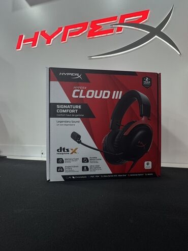 Səsgücləndiricilər, qulaqlıqlar və mikrofonlar: HyperX Cloud III Wireless qulaqcıq-mikrofon (gaming headset) - — 4