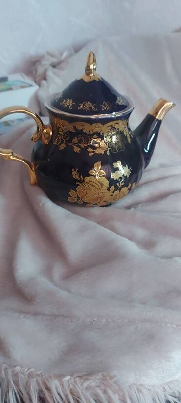 Dəm çaydanları: Yeni, rəng - Göy, Dəm caydanı, Farfor, 1 l, Çexiya — 5