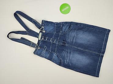 jeans drill: Ogrodniczki damskie, rozmiar L — 2