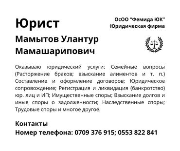 бурение отверстий в бетоне: Юридикалык кызматтар | Административдик укук, Жарандык укук, Жер укугу | Консультация, Аутсорсинг